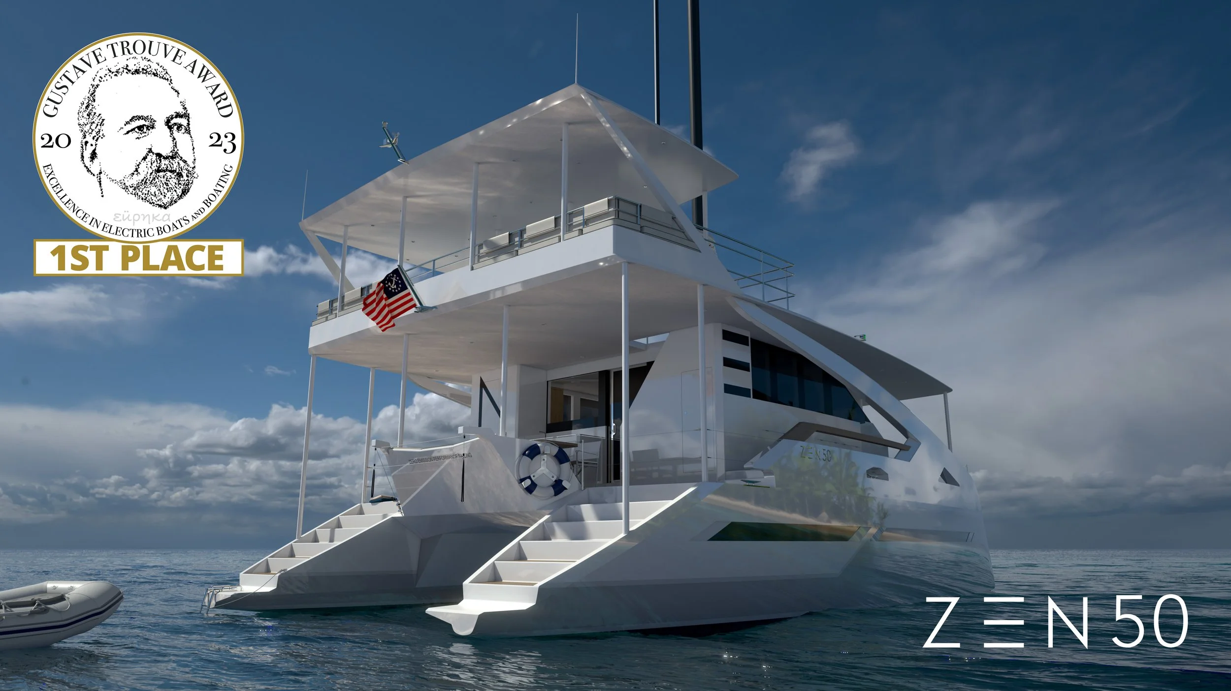 The ZEN50 wins The Gussies 2023. — Zen Yachts